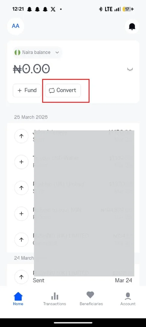 Convert Naira to USD