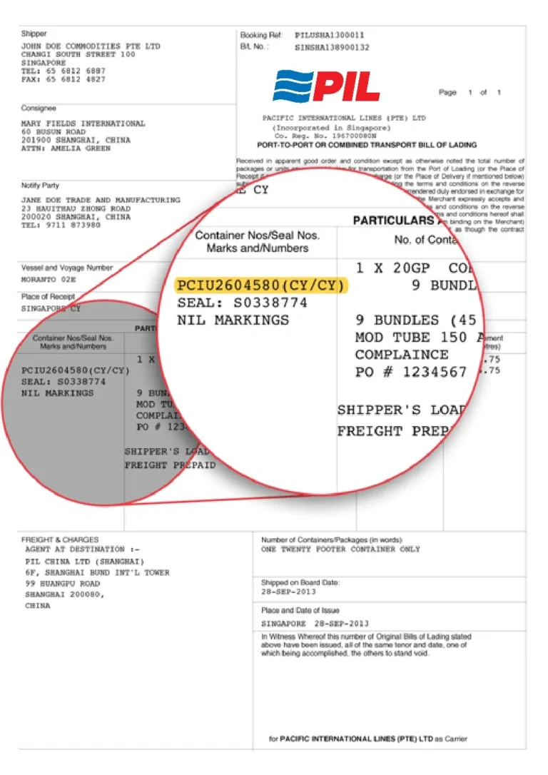 PIL Shipment Invoice Payment with Clea